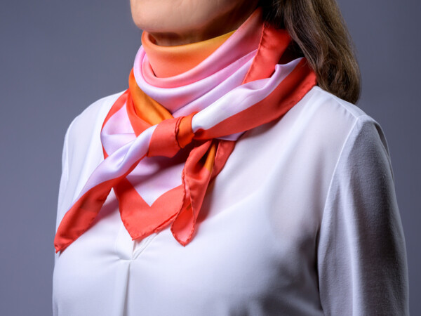 Silk Scarf Motif Heart