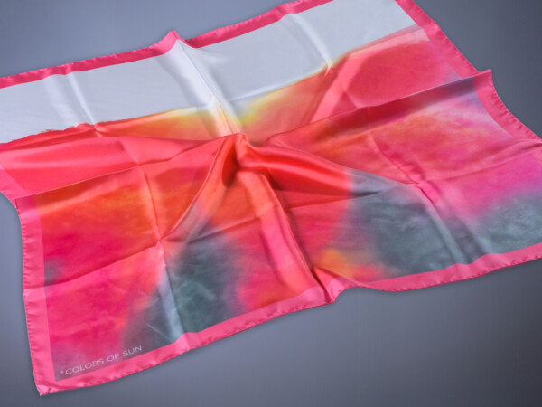 Silk Scarf Motif Love Detail 3